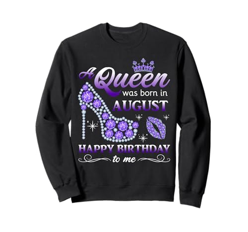 Queen Was Born in August Frauen Mädchen Damen August Geburtstag Sweatshirt Queen Was Born in August Frauen Mädchen Damen August Geburtstag Sweatshirt von Myassil Women Girls Born in August Outfits