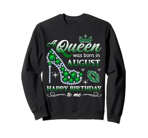 Queen Was Born in August Frauen Mädchen Damen August Geburtstag Sweatshirt Queen Was Born in August Frauen Mädchen Damen August Geburtstag Sweatshirt von Myassil Women Girls Born in August Outfits