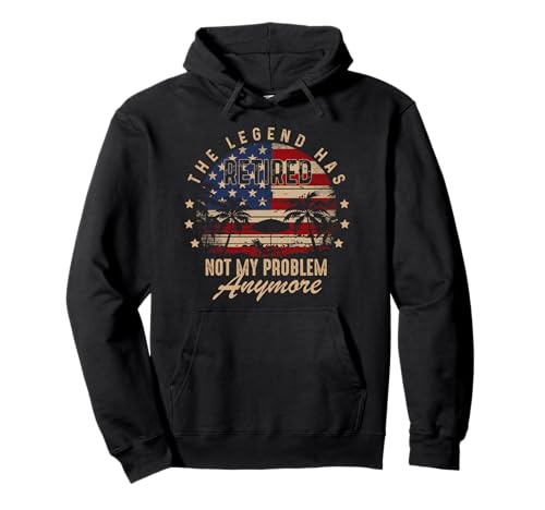 Im Ruhestand, Nicht mehr Mein Problem, Männer, Frauen, Ruhestand, US-Flagge Pullover Hoodie von Myassil