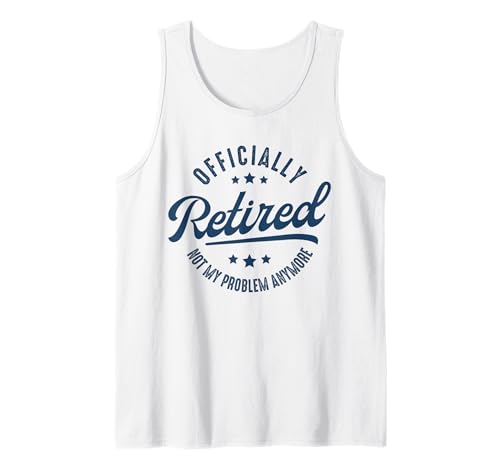 Retired Not My Problem Anymore Männer Frauen Lustig Ruhestand Tank Top von Myassil