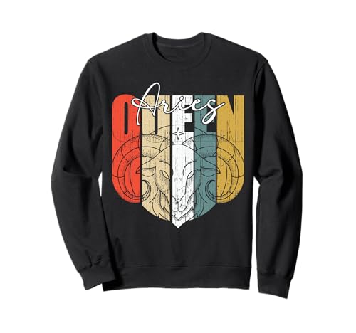 Widder Sternzeichen Horoskop März April Geburtstag Frauen Mädchen Sweatshirt von Myassil