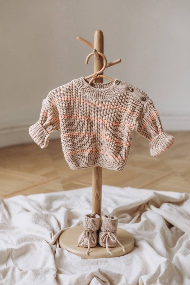 Neugeborenen Strick Outfit - Baby Pullover 0-3 Monate. Neugeborenes Coming Home Outfit. Geschenk Idee. Fotografie Requisiten von MybabyboxShop