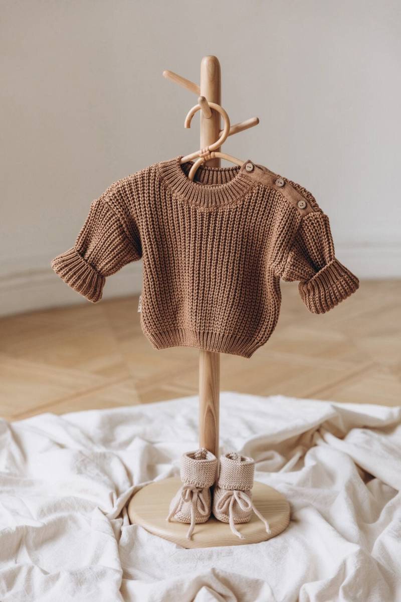 Neugeborenen Strick Outfit - Baby Pullover & Pumphose 0-3 Monate. Neugeborenes Coming Home Outfit. Geschenk Idee. Fotografie Requisiten von MybabyboxShop