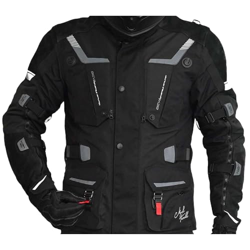 Mycl Turell TransAlpin HighPro 2in1 (1. Edition SALE) - Motorradjacke Herren mit Protektoren - All Season Motorrad Jacke - Fidlock Magnetverschluss - CE - Reissa Membran (M, Schwarz) von Mycl Turell