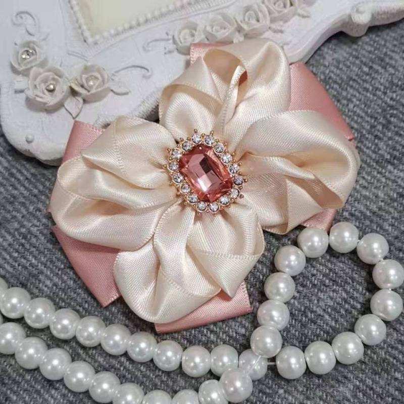 Handgemachte Satinband Schleife Mit Irovy Und Mondstein Über 150 Farben Zur Auswahl( 3x2, 5 Zoll My-797-15Ready To Ship von Mydesign63