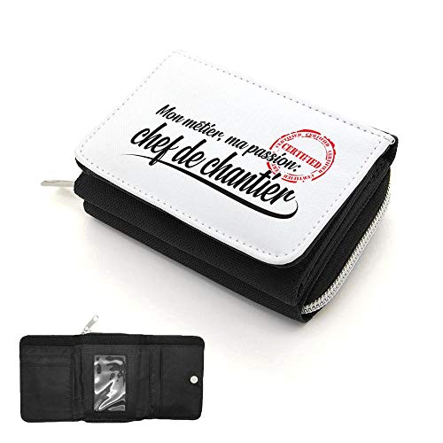 Geldbörse mit Klappdeckel für Gewerbe Passion Chef de Baustelle, Schwarz , one size Geldbörse mit Klappdeckel für Gewerbe Passion Chef de Baustelle, Schwarz , one size von Mygoodprice