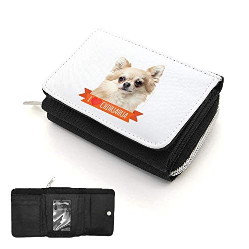 Mygoodprice Chihuahua Geldbörse mit Klappdeckel, Schwarz , one size, Klassisch von Mygoodprice