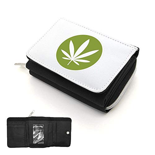 Mygoodprice Geldbörse mit Klappdeckel Cannabis 2, Schwarz , one size von Mygoodprice