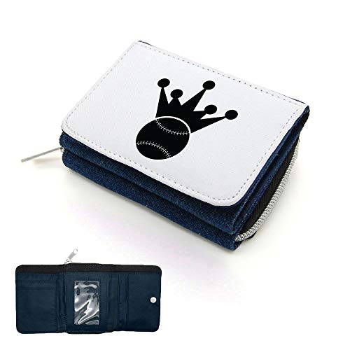 Mygoodprice Geldbörse mit Klappdeckel Courrone Baseball, Jean, one size von Mygoodprice