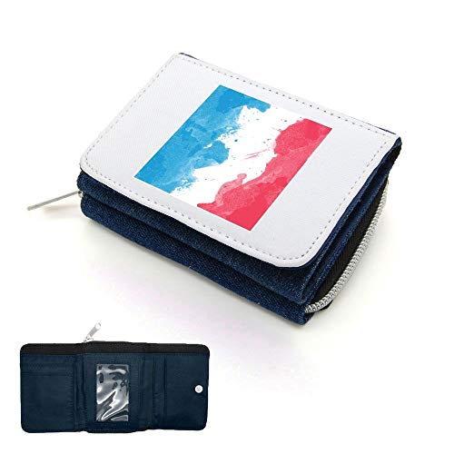 Mygoodprice Geldbörse mit Klappe, Motiv: Flagge von Frankreich, Jean, one size Mygoodprice Geldbörse mit Klappe, Motiv: Flagge von Frankreich, Jean, one size von Mygoodprice