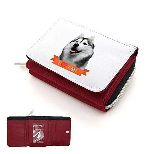 Mygoodprice Geldbörse mit Klappe Husky, rot, one size von Mygoodprice