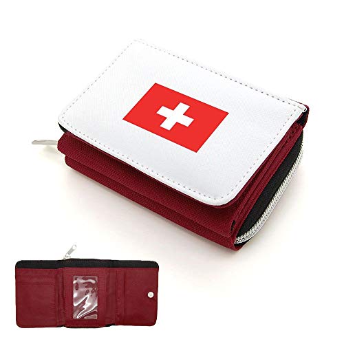 Mygoodprice Geldbörse mit Klappe Schweizer Flagge, rot, Einheitsgröße von Mygoodprice