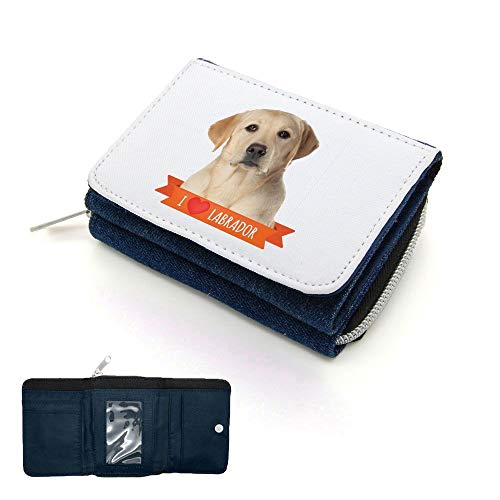 Mygoodprice Geldbörse mit Klappe für Labrador, Jean, one size Mygoodprice Geldbörse mit Klappe für Labrador, Jean, one size von Mygoodprice
