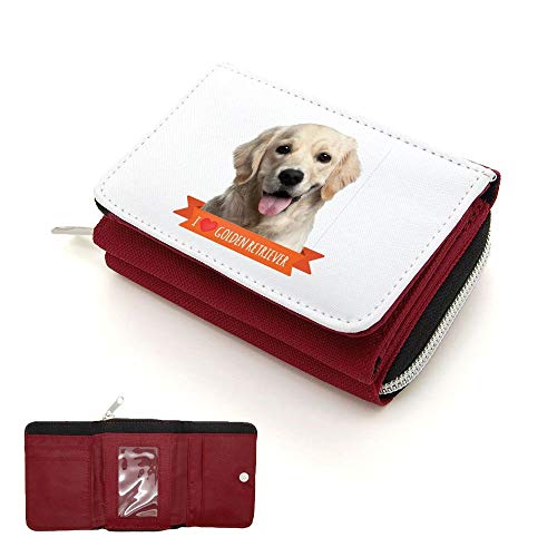 Mygoodprice Golden Retriever Geldbörse mit Klappdeckel, rot, one size von Mygoodprice