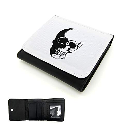 Mygoodprice Herren-Geldbörse, PU-Leder, Totenkopf/Totenkopf 1, Schwarz , one size, Klassisch von Mygoodprice