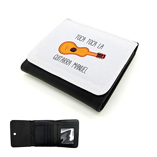 Mygoodprice Herren-Geldbörse aus PU-Leder, Toca, Gitarra, manuell, Schwarz , one size von Mygoodprice