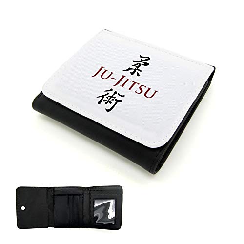 Mygoodprice Jujitsu Herren Geldbörse PU-Leder Sport, Schwarz , one size, Klassisch von Mygoodprice