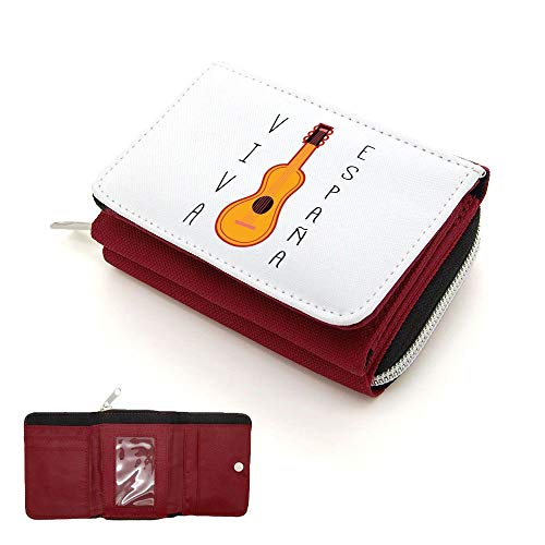 Mygoodprice Viva Espana Geldbörse mit Klappe für Gitarre, rot, one size von Mygoodprice