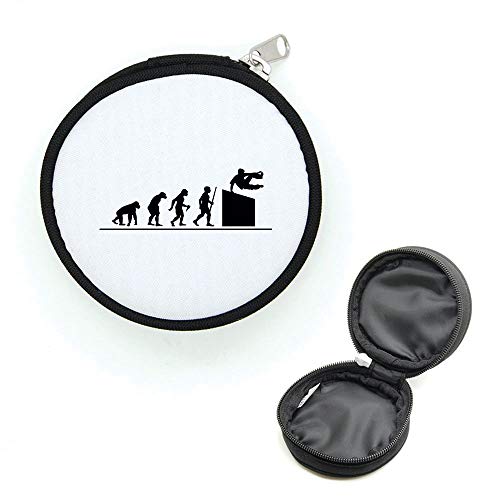 Parkour Evolution Geldbörse rund mit Reißverschluss, Schwarz , one size von Mygoodprice