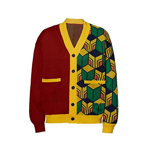Anime Demon Tomioka Giyuu Kostüm Giyuu Cardigan Pullover Giyuu Strickjacke Mantel - Größe L / XL von MyheroCos