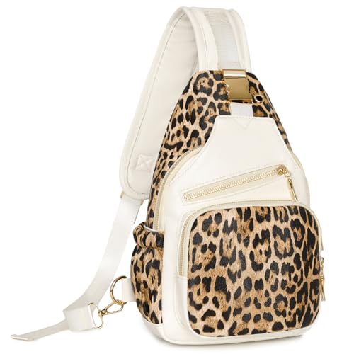 Myhozee Brusttasche Damen Klein Crossbody Bag Umhängetasche Antidiebstahltasche Sling Bag Damen Brusttasche Leder mit von Myhozee