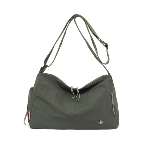 Myhozee Damen-Nylon-Umhängetasche für den Weg zur Arbeit, diebstahlsichere Umhängetasche, wasserdichte Handtasche, kann im Koffer befestigt werden, geeignet für Reisen, den Weg zur Arbeit und Fitness. von Myhozee