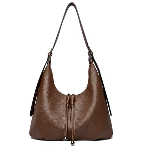 Myhozee Damen-Umhängetasche aus PU-Leder Elegante Handtasche Geräumige Tragetasche Herbst-/Wintertrend Leichtes Luxusmodell Multifunktional Geeignet für den Weg zur Arbeit, Reisen und Verabredungen von Myhozee