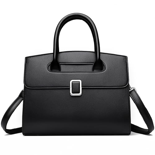 Myhozee Damen einfarbige Umhängetasche Große Schultertasche praktische Handtasche elegante Henkeltaschen mit mehreren Fächern organisierter diebstahlsicherer Reißverschluss Ideal für Freizeit,Beruf Myhozee Damen einfarbige Umhängetasche Große Schultertasche praktische Handtasche elegante Henkeltaschen mit mehreren Fächern organisierter diebstahlsicherer Reißverschluss Ideal für Freizeit,Beruf von Myhozee