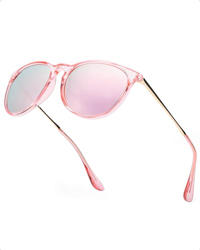 Myiaur Polarisierte Sonnenbrille Damen Klassische Retro-Verlaufsgläser Vintage Runde Designerbrillen UV400 Schutz von Myiaur