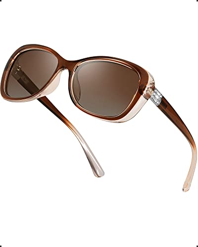 Myiaur Polarisierte Sonnenbrille Damen Retro Trendy stilvolle Schmetterling Frames UV400 Schutz von Myiaur