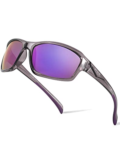 Myiaur Sonnenbrille Fahrradbrille für Herren Damen UV 400 Schutz Schutzbrille MTB Sportbrille für Outdoorsport Radfahren Fahren Laufen Golf Baseball von Myiaur