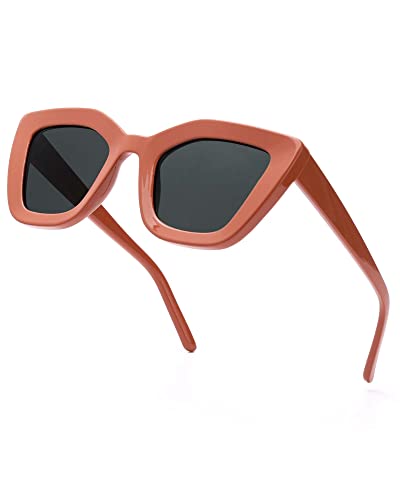 Myiaur Fashion Sonnenbrille für Damen Polarisierten UV-Schutz Frauen Katzenauge Sonnenbrille…(Rosa) von Myiaur