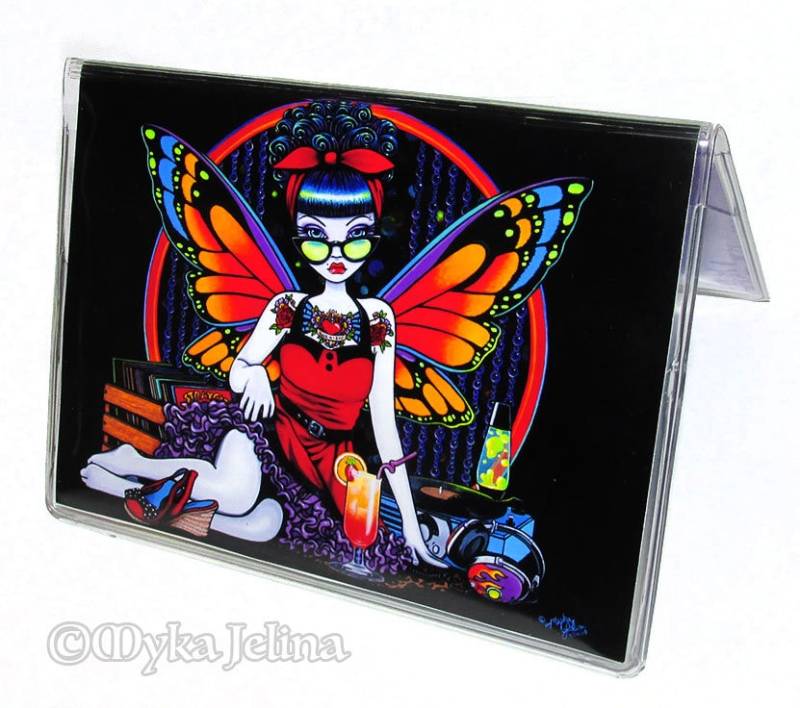 Rockabilly Fairy Visitenkartenhalter Retro Butterfly Wings Art Rockabilly Fairy Visitenkartenhalter Retro Butterfly Wings Art von MykaJelina