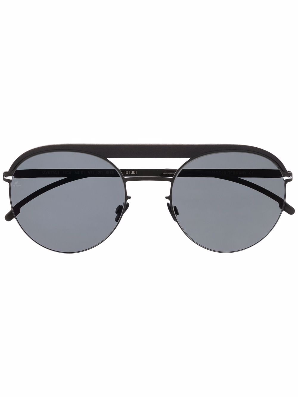 Mykita Pilotenbrille mit Doppelsteg - Schwarz von Mykita