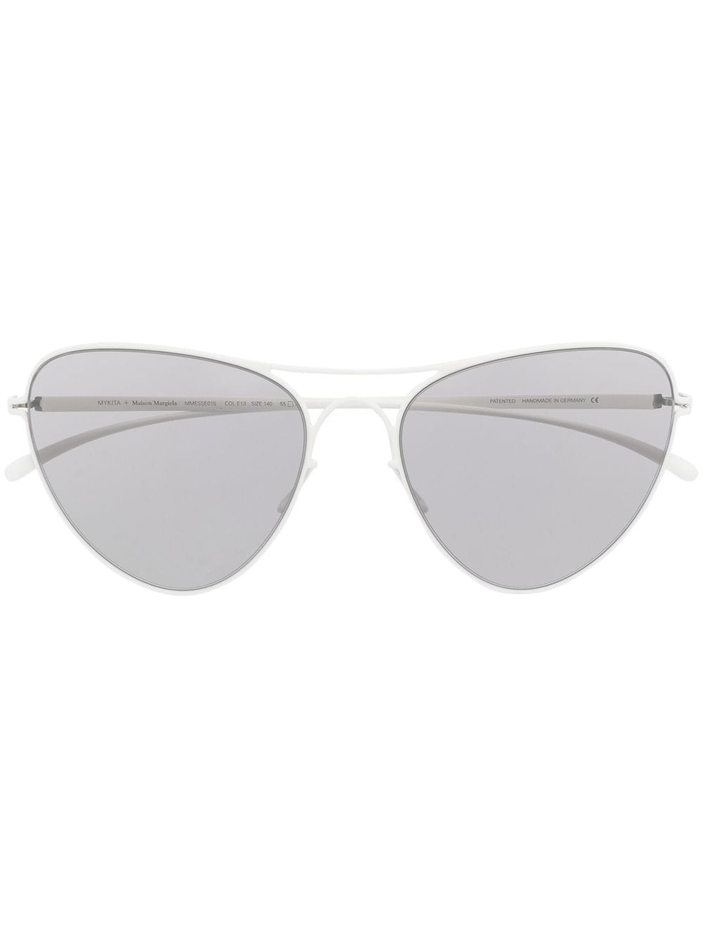 Mykita Sonnenbrille mit Cat-Eye-Gestell - Weiß von Mykita