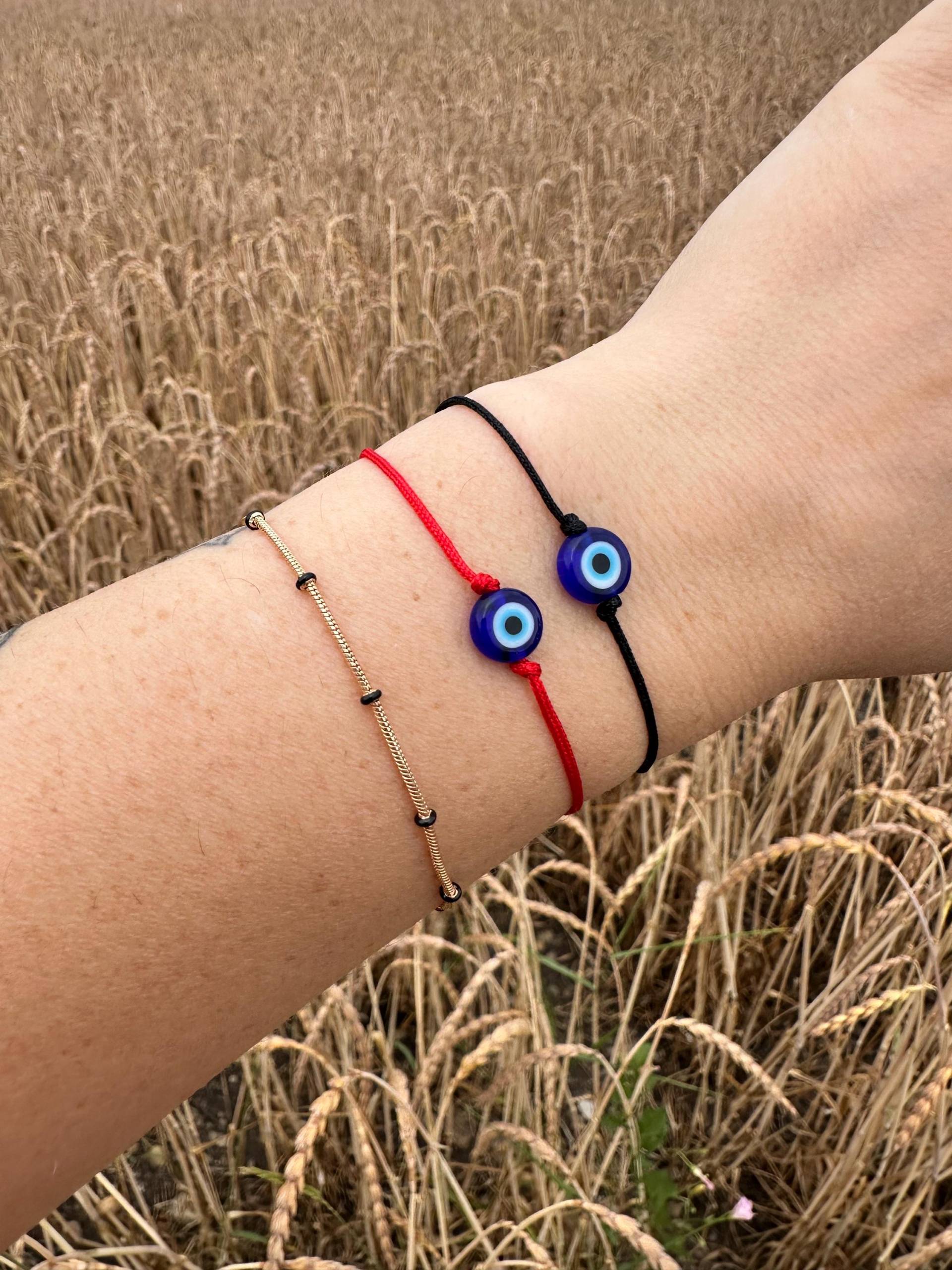 Handgemachtes Verstellbares Armband Mit Nazar Boncuk - Glücksbringer Schutz Handgemachtes Verstellbares Armband Mit Nazar Boncuk - Glücksbringer Schutz von MylaurelAccessories