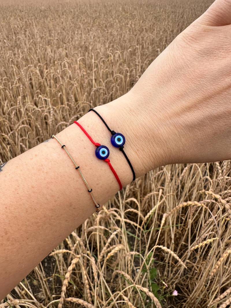 Handgemachtes Verstellbares Armband Mit Nazar Boncuk - Glücksbringer Schutz von MylaurelAccessories