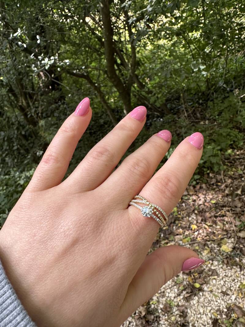 Verlobungs &trauringset-Ring Set-Zirkonia Ring-Ring Mit Stein-Eternity Ring-Hochzeit Set-Bridgerton Schmuck von MylaurelAccessories