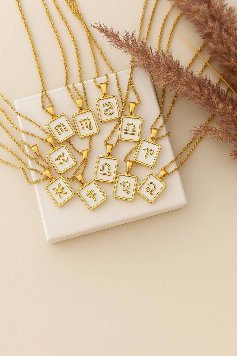 Zodiac Sign Necklace |Horoscope | Astrology Dainty Sternzeichen Kette |Jewelry |Geschenk von MylaurelAccessories