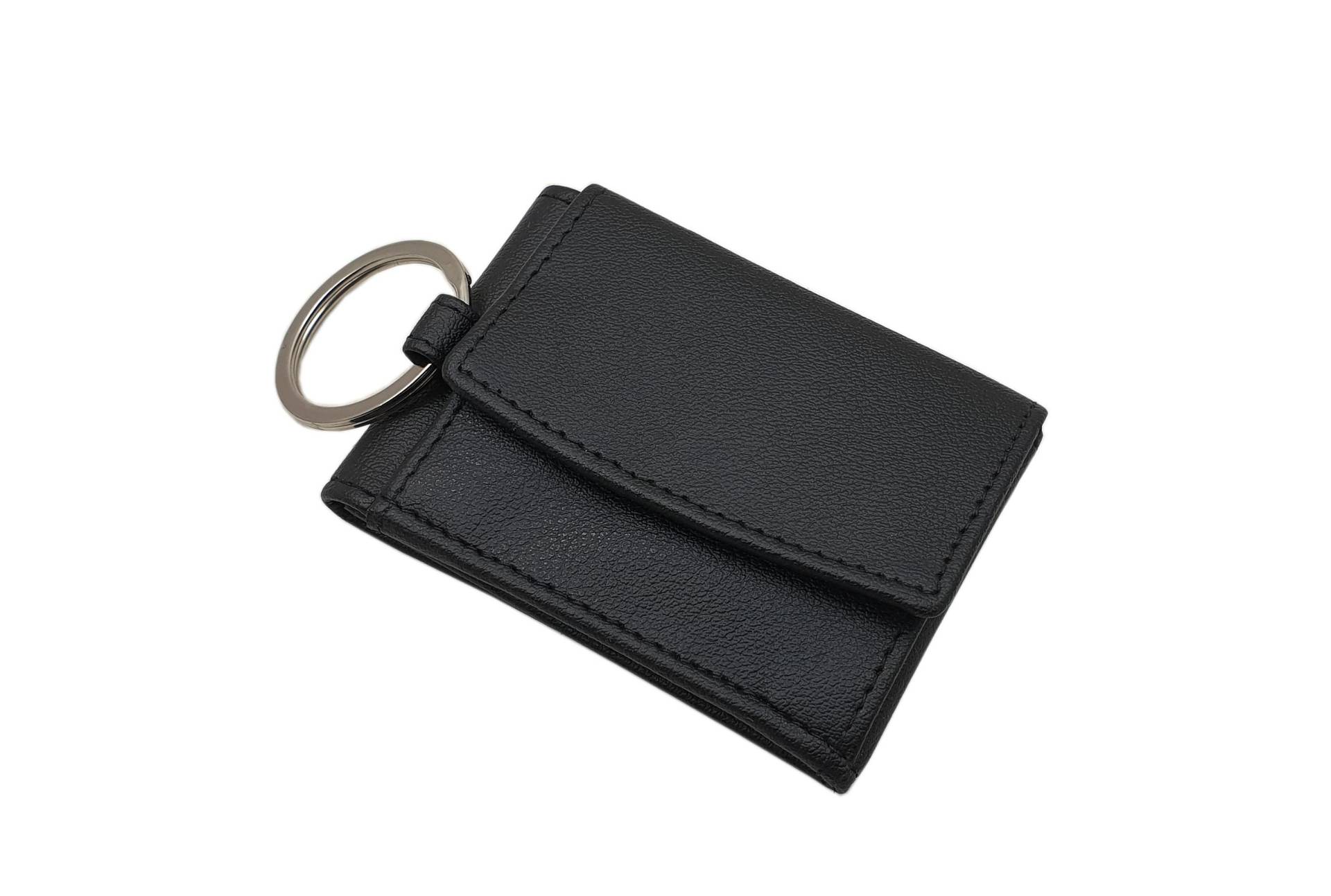 Kleine Kunstleder Geldbörse/Geldbeutel Portemonnaie Münzbörse Geldtasche in Schwarz von Myledershop