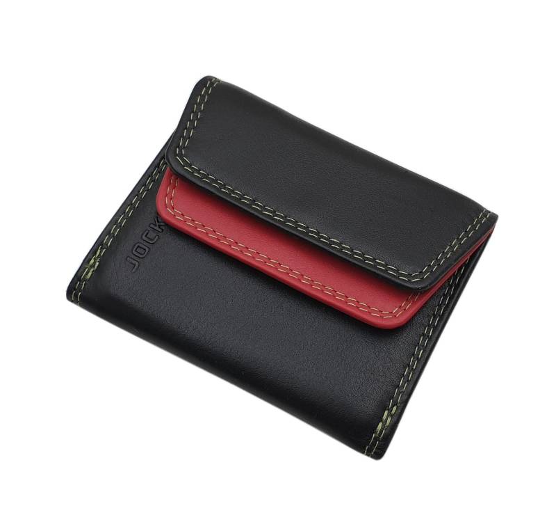 Kleine Rind-Nappa Leder Damen Geldbörse/Geldbeutel Portemonnaie Geldtasche Mit Rfid & Nfc Schutz Mehrfarbig von Myledershop