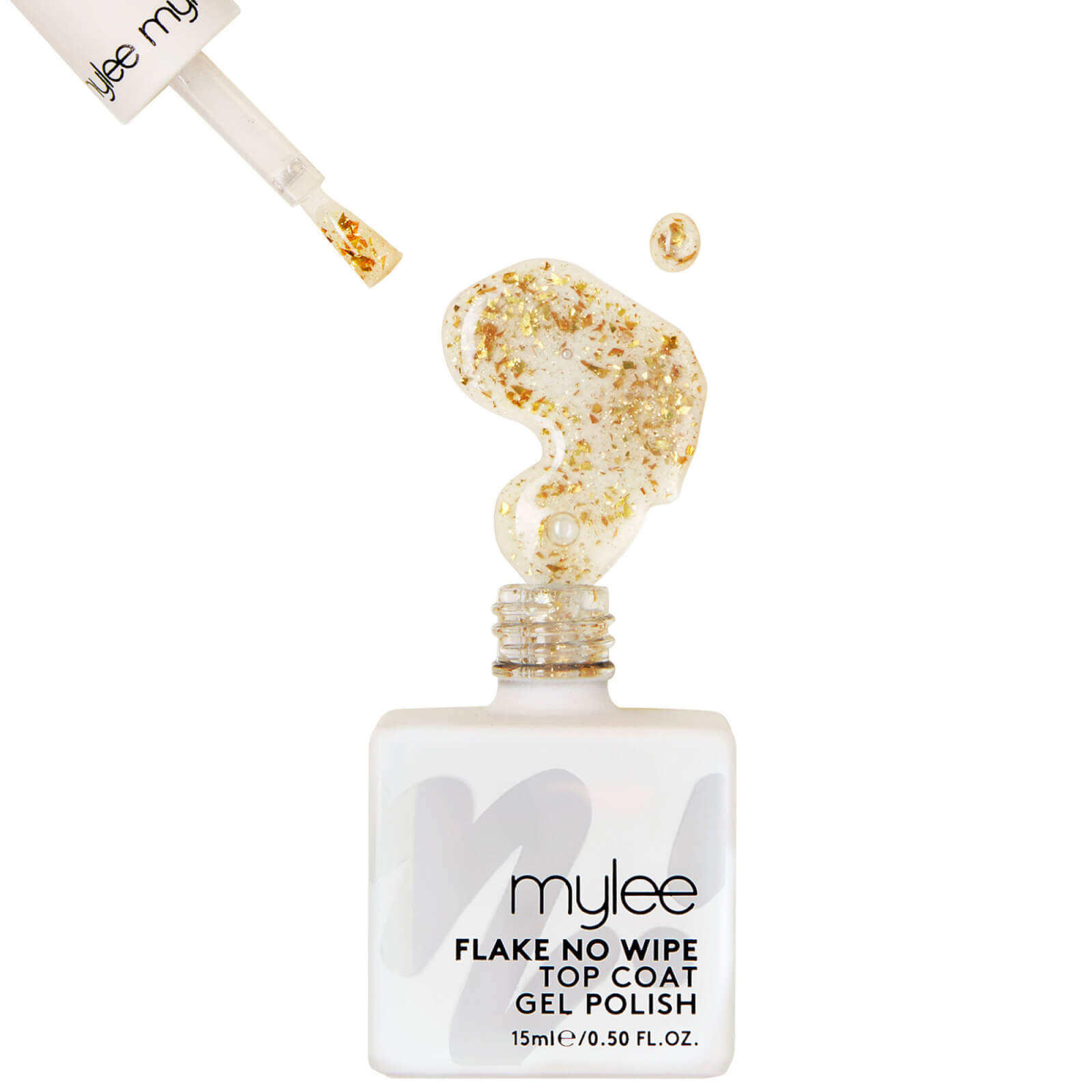 Mylee Gold Flake No Wipe Top Coat 15ml von Mylee