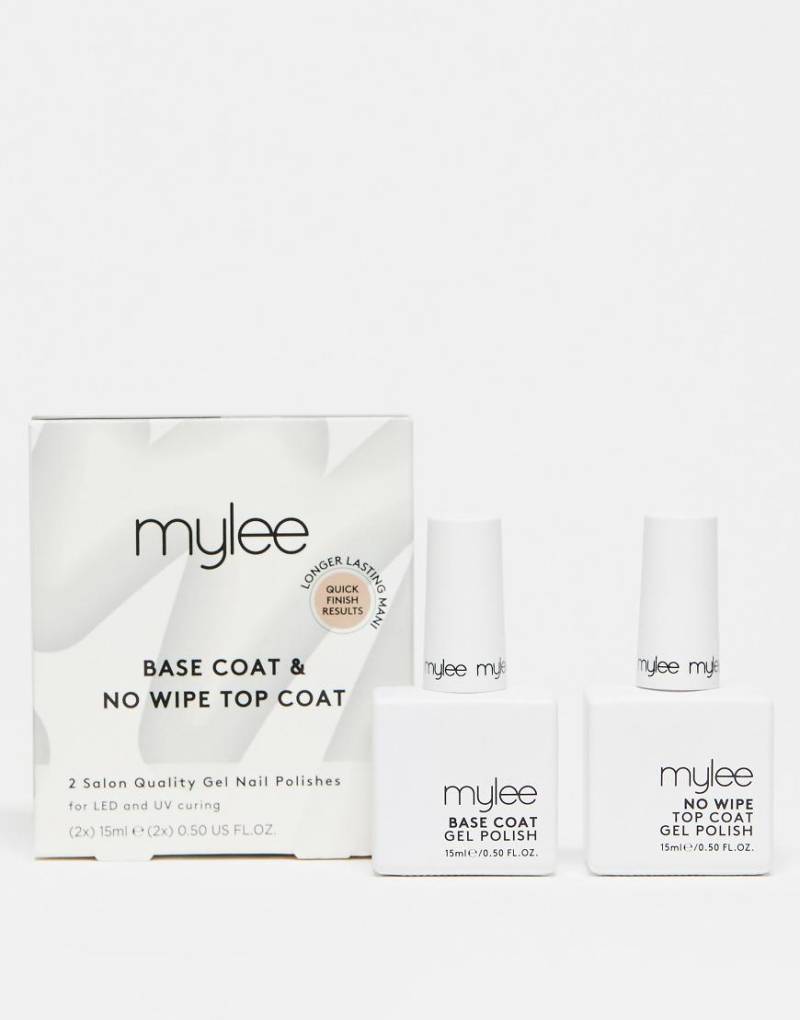 Mylee - No Wipe - Gel-Nagellack-Duo mit Über-und Unterlack-Keine Farbe von Mylee