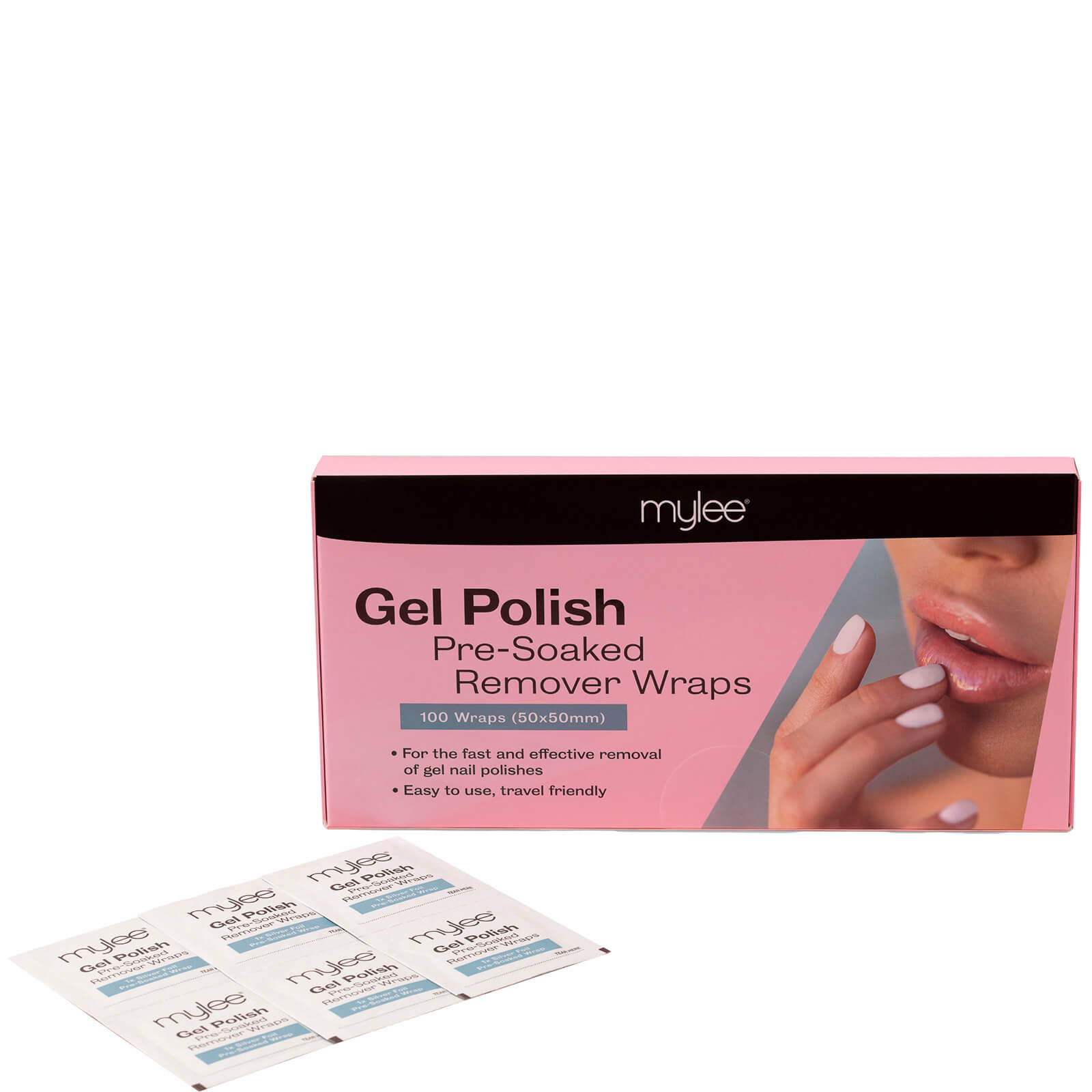 Mylee Pre Soaked Gel Remover Wipes (100 Wipes) von Mylee