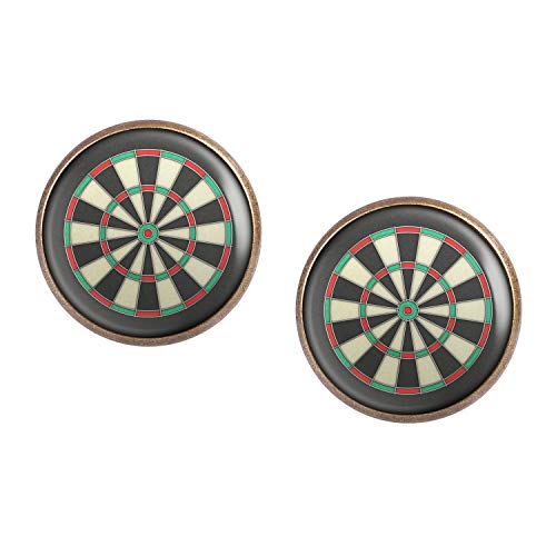 Mylery Ohrstecker Paar mit Motiv Darts Dart-Scheibe Bulls-Eye bronze 16mm von Mylery