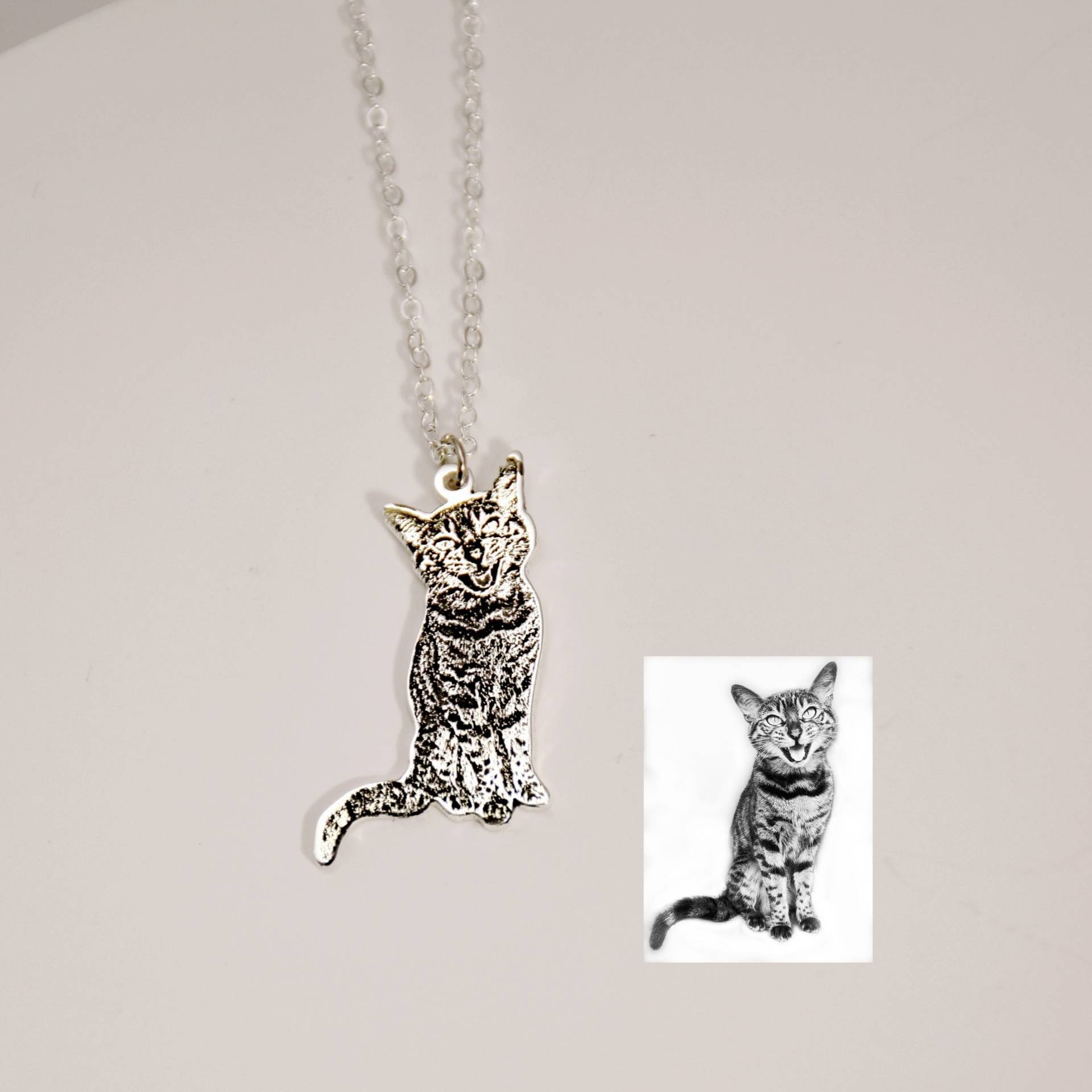 Personalisierte Haustier Foto Halskette Bild Memorial Schmuck Katze Hund Geschenk Für Haustierliebhaber von Myluckideas