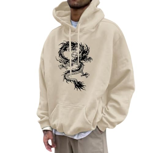 Hoodie Herren Oversize Mit Backprint Y2K Hoody Mit Kapuze Basic Pullover Vintage Print Hoodies Für Männer Drachenmuster Kapuzenpullover Streetwear Drip Klamotten Oversized Pulli Hoodie Herren Oversize Mit Backprint Y2K Hoody Mit Kapuze Basic Pullover Vintage Print Hoodies Für Männer Drachenmuster Kapuzenpullover Streetwear Drip Klamotten Oversized Pulli von Mymyguoe