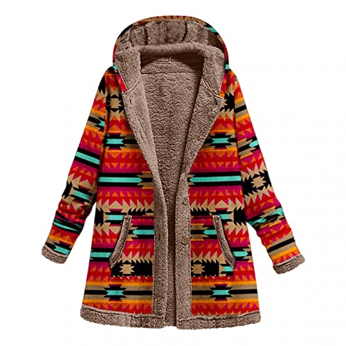 Lang Schwarz mit Fell Plüschjacke Winterjacke Wintermantel Jacke Damen Herbst Elegant Fleecejacke Herbstjacke Kapuzenjacke Plüsch Fleece Mantel Plüschmantel Fleecemantel Winter übergangsjacke von Mymyguoe