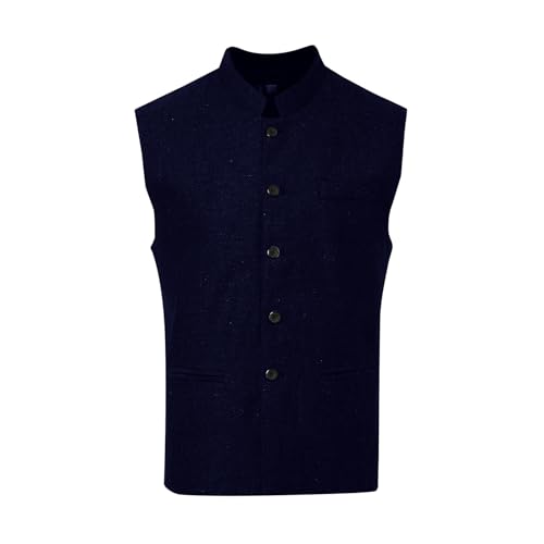 Mymyguoe Chinesischer Tunika Anzugweste Herren Sommer Ärmellose Weste Stehkragen Slim Fit Knopfleiste Weste Mit Taschen Casual Businessweste Freizeitweste Kung Fu Traditioneller Chinesisch Weste von Mymyguoe