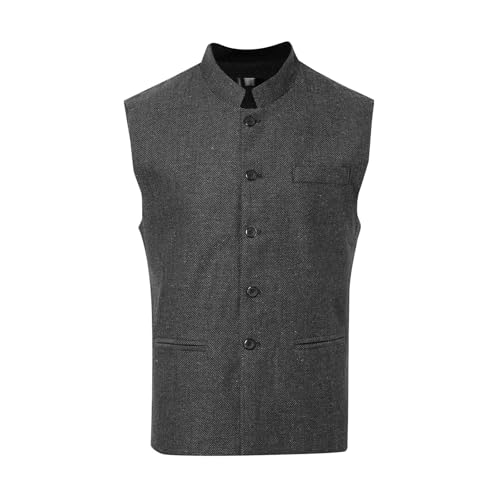 Mymyguoe Chinesischer Tunika Anzugweste Herren Sommer Ärmellose Weste Stehkragen Slim Fit Knopfleiste Weste Mit Taschen Casual Businessweste Freizeitweste Kung Fu Traditioneller Chinesisch Weste von Mymyguoe